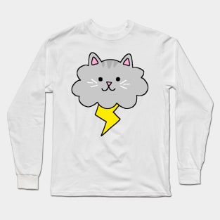 cat lightning Long Sleeve T-Shirt